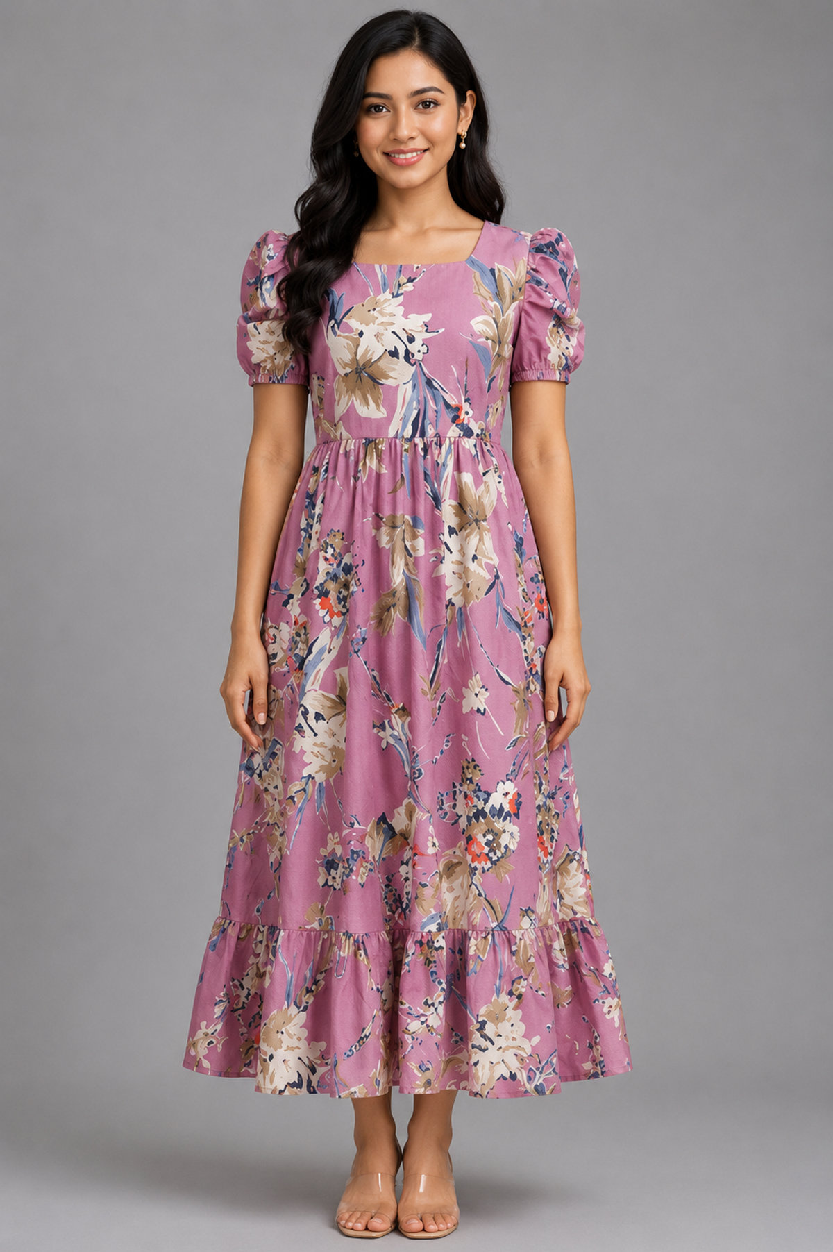 Floral Sugarcane Maxi Dress
